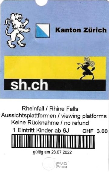 Rheinfall prijs ticket